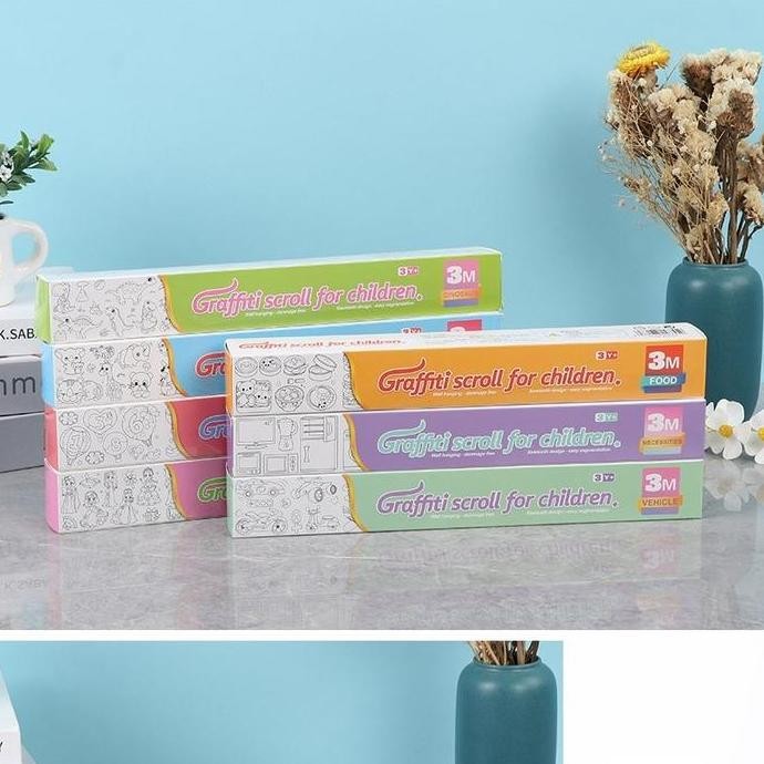 

DDM Vixplorn 3M Kertas Gulung Grafiti/Graffiti Scroll Kertas Mewarnai Jumbo Anak/Kertas Mewarnai Jumbo Dan Besar/Kertas Bisa Jadi