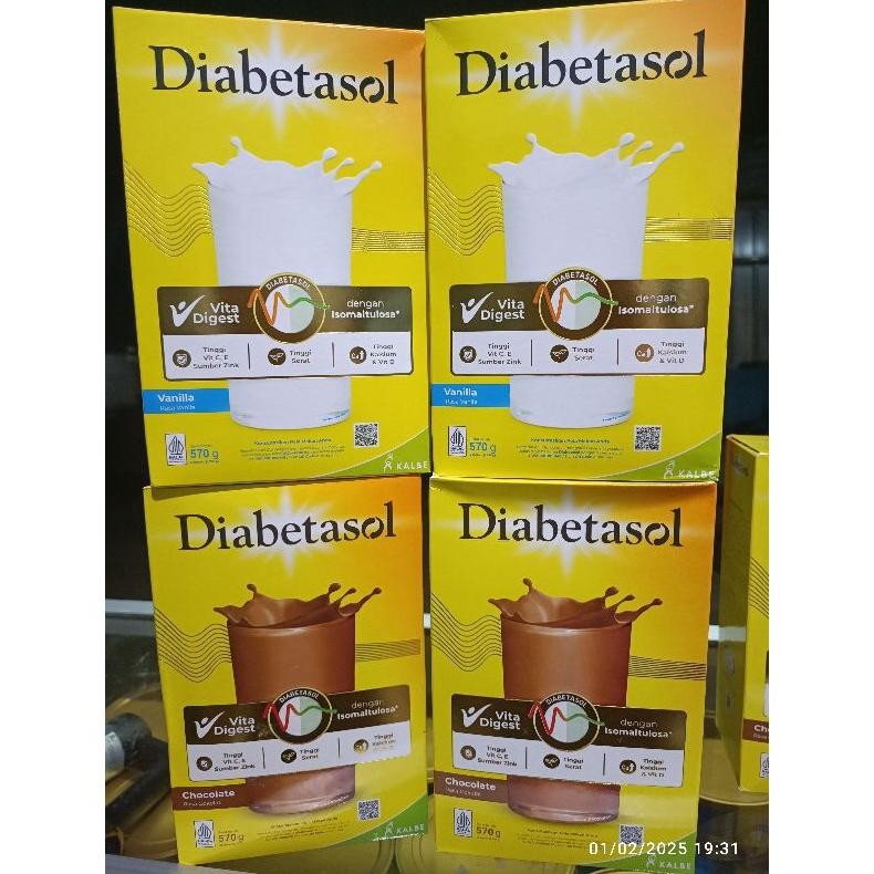 

Diabetasol Vita Digest Rasa Cokelat/Vanila/Cappucino Ukuran 570gr Nugi
