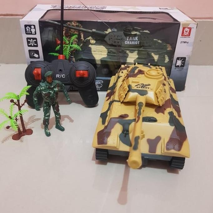 Mainan Mobil Tank Remote Control - RC Tank Leopard - RC Mobil Tank