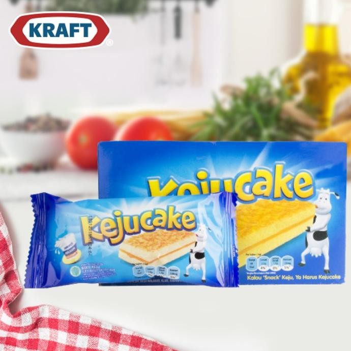 

Keju CAKE Kraft - Bolu Lembut Keju Kraft - 1 boks isi 12 bolu keju Nugi