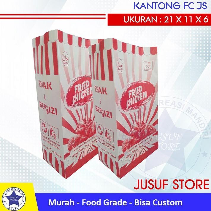 

Paperbag FC | Kantong Fried Chicken Isi 100 Pcs Nugi
