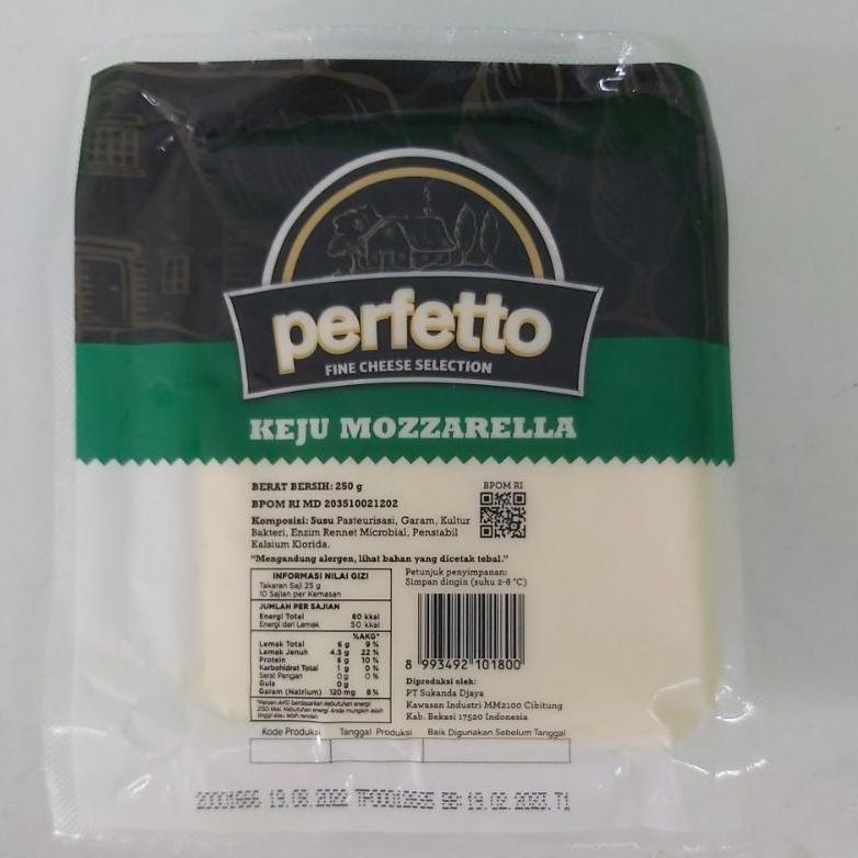 

Perfetto Mozarella Keju / Keju Mozarella 250gr Nugi