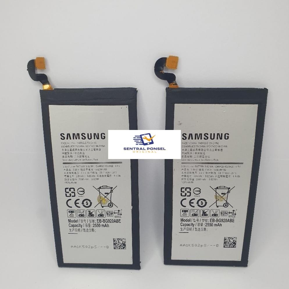 BATERAI SAMSUNG S6 / S6 FLAT ORIGINAL BATERAI SAMSUNG S6 S6 FLAT EB-BG920ABE
