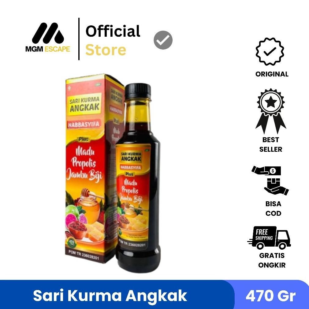 

Sari Kurma Madu Plus Angkak Plus Propolis Jambu Biji Plus Daun Ubi Jalar Darusyifa - Sari Kurma ASLI Nugi