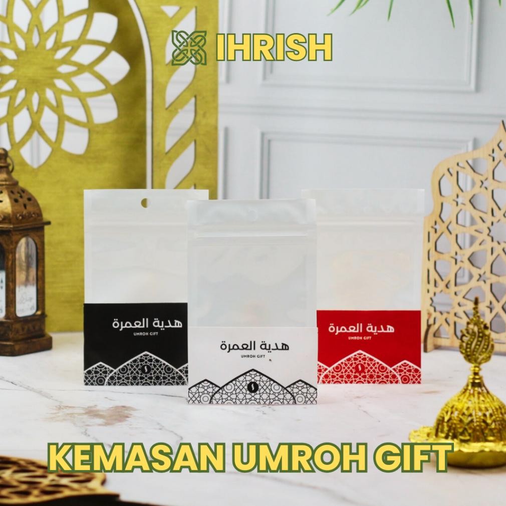 

Ihrish - Kemasan Istimewa Ziplock Oleh Oleh Haji dan Umroh | Plastik Oleh Oleh Umroh Per 25 Pcs Nugi