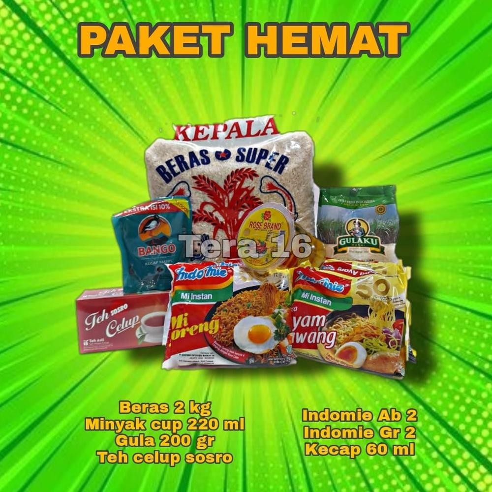 

paket sembako hemat paket lebaran hampers Nugi