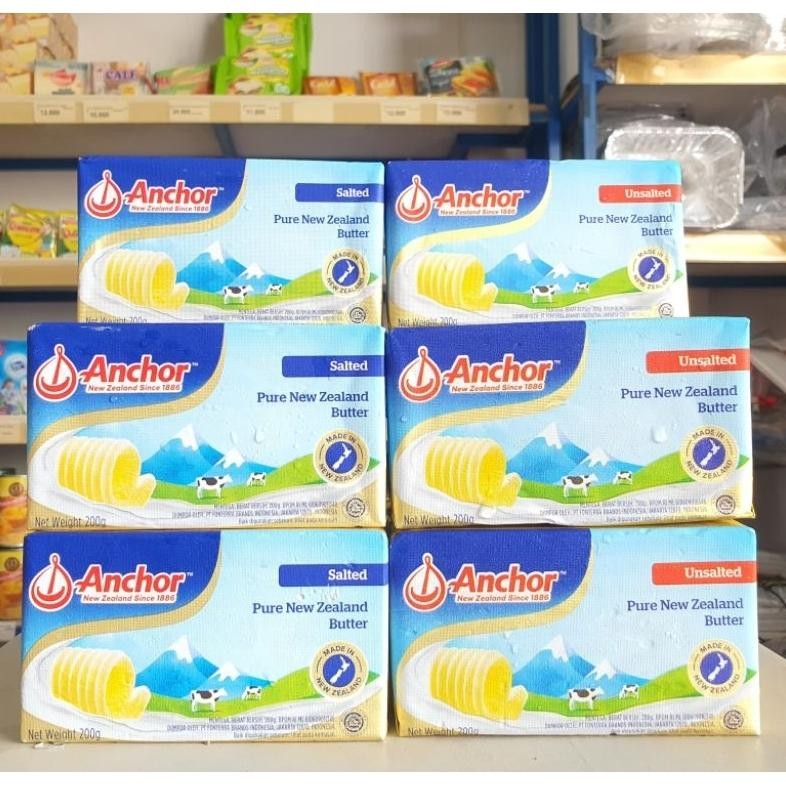 

Anchor Salted Butter 200Gr / Anchor Unsalted Butter 200Gr Nugi