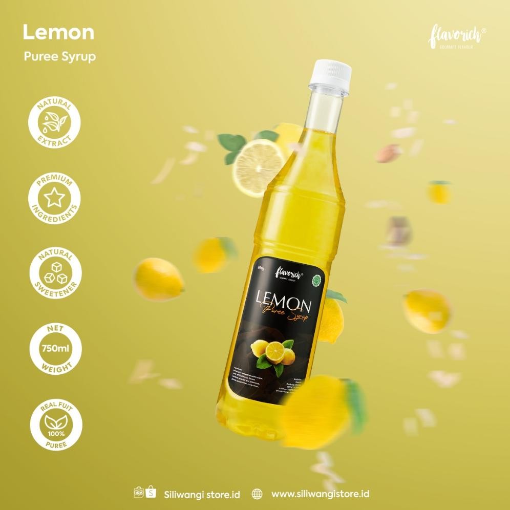 

FLAVORICH - Sirup Lemon / Gourmet Syrup / Sirup Untuk Hotel, Restaurant and cafe. Nugi