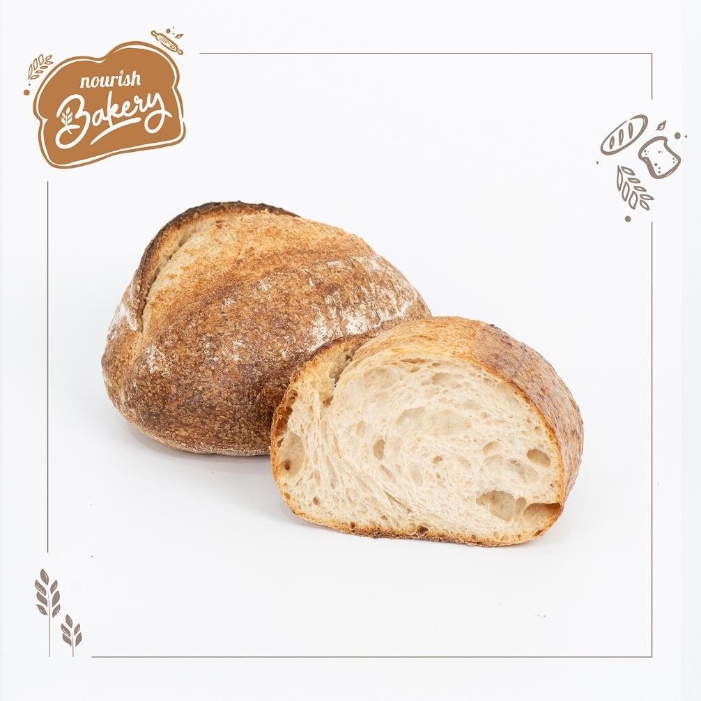 

Country Whole Wheat - 100% Sourdough Country Bread Long Fermentation (Vegan) 600gr Nugi