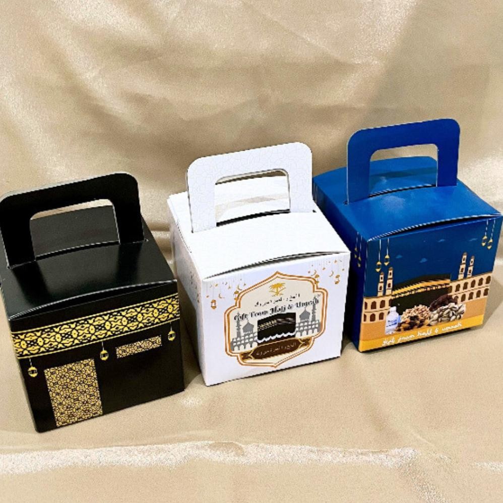 

Dus Box Kemasan Oleh Oleh Haji dan Umroh Kabah Kubus Kosong Isi 50 Pcs ANTI BOCOR Nugi