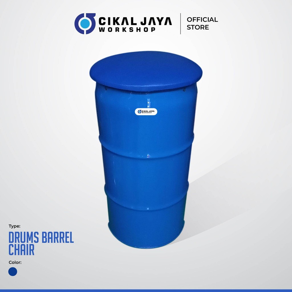 Kursi / Drums Barrel Chair /Kursi Minimalis/Kafe/Unik/Kursi Drum /sofa/Keren /  Hitam,/Biru/Hijau/Ku