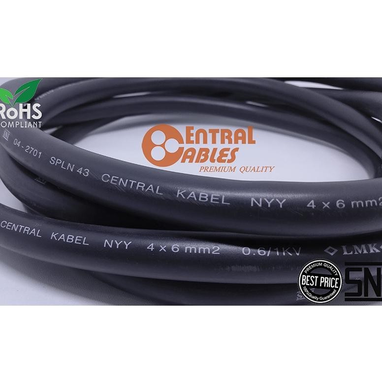 CENTRAL KABEL NYY 4x6 KABEL NYY 4 x 6 METER SNI SPLN LMK
