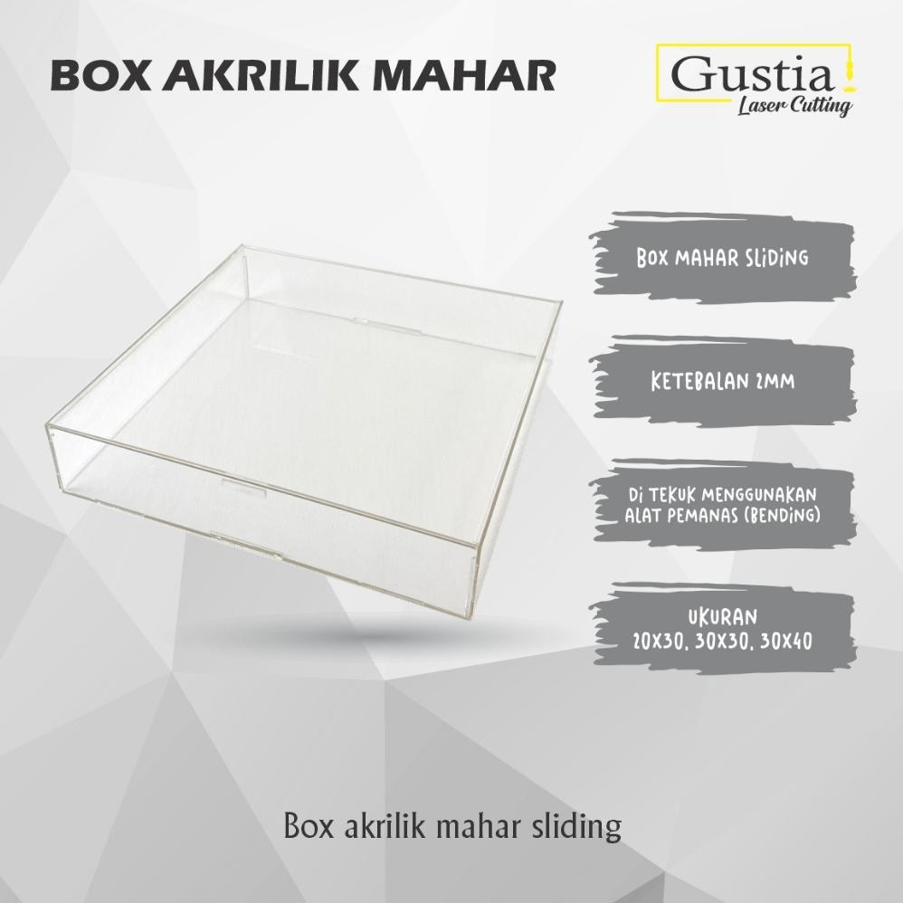 

Box Mahar Akrilik Sliding | Kotak Mahar Akrilik Sliding | Kotak Mahar Tetesan Air Nugi