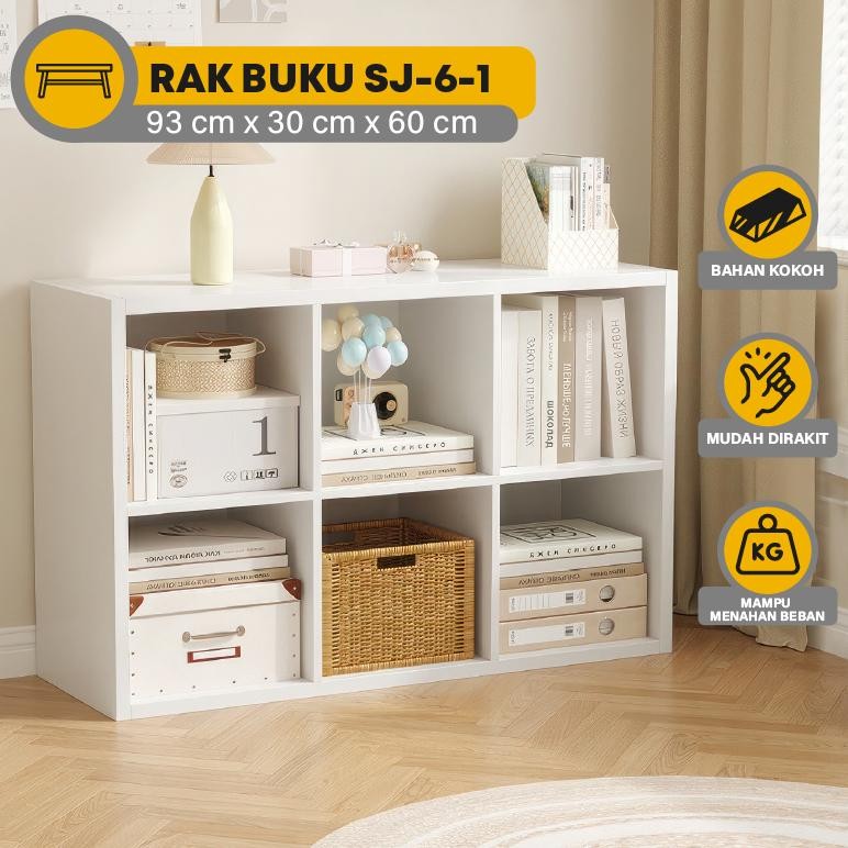 Terlaris Furniture - Rak Buku Aesthetic - Rak Buku - Rak Minimalis - Rak Serbaguna - Rak Buku Minima
