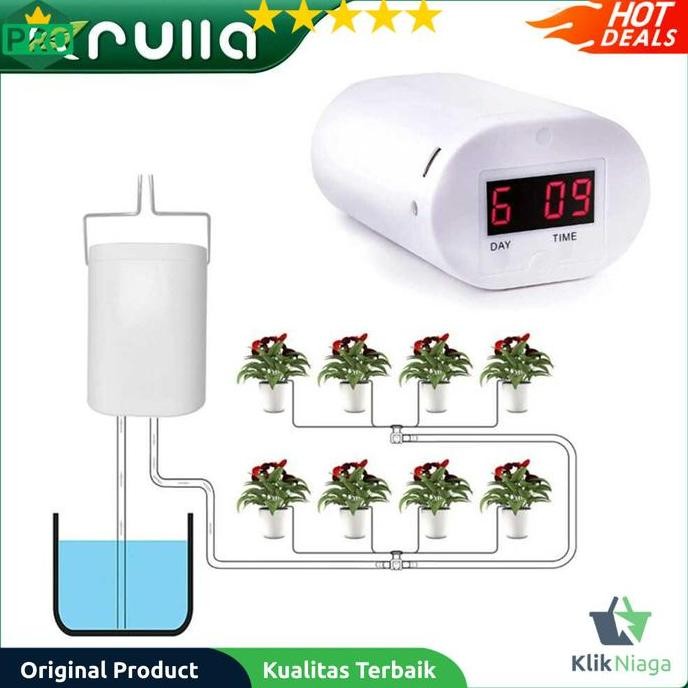 Alat Siram Penyiram Tanaman Otomatis Timer Pompa Irigasi Air 8 Head