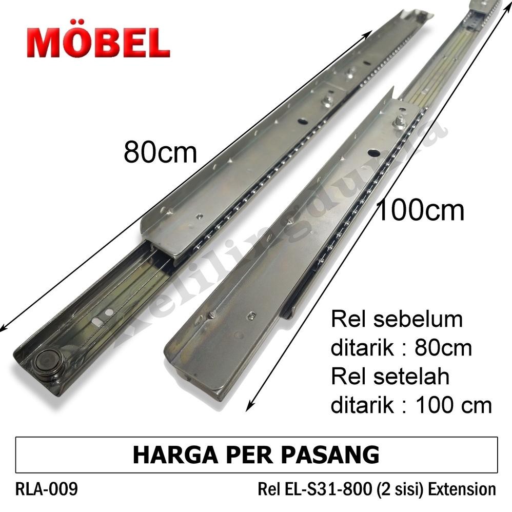 Terlaris Rel Meja Makan Rumah Restoran Lipat Tarik Geser Buka Tengah Ekstension