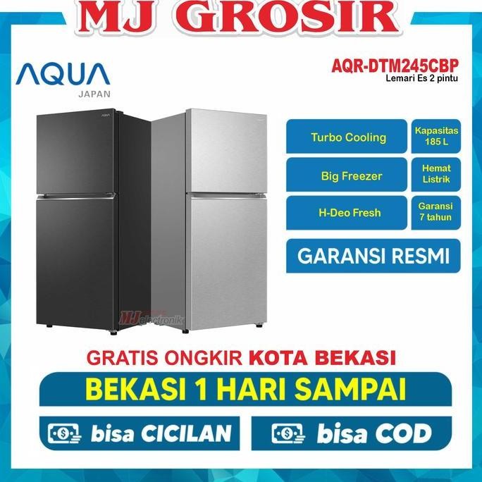NEW KULKAS AQUA JAPAN AQRD 251 LEMARI ES 2 PINTU LOW WATT NEW
