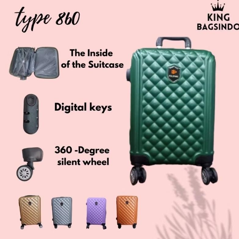 Terlaris Koper 18/20 Inch  Koper Kokoh Tahan Banting Koper Cabin Sedang Koper18 Inch Free Ongkir Jak