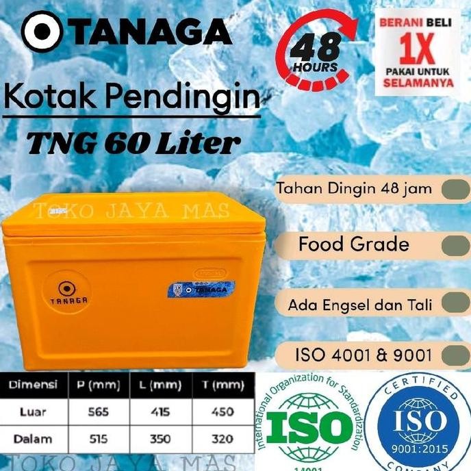Coolbox Tanaga 60 Liter / Cooler Box / Box Es batu kristal termos ikan segar