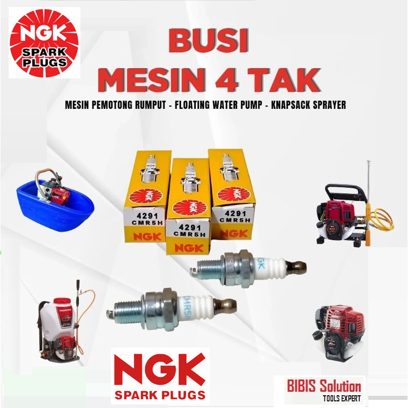 NGK Busi Mesin Potong Rumput 4Tak CMR5H Busi Potong Rumput 4 tak NGK 1 pcs