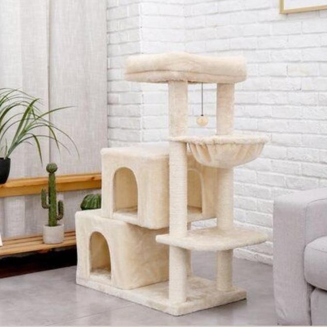 TERLARIS - cat tower cat tree condo rumah kucing tingkat hamock