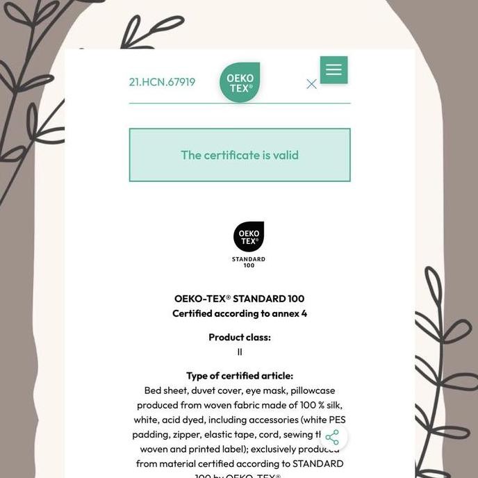 100% mulberry silk pillowcase