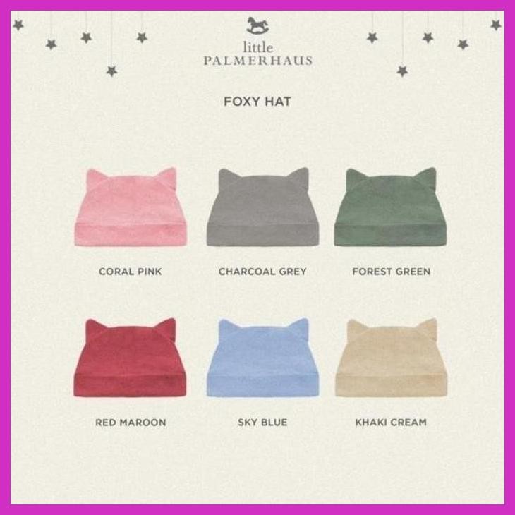 READY LITTLE PALMERHAUS FOXY HAT POLOS - TOPI BAYI PREMIUM  QUALITY FASHION ANAK & BAYI