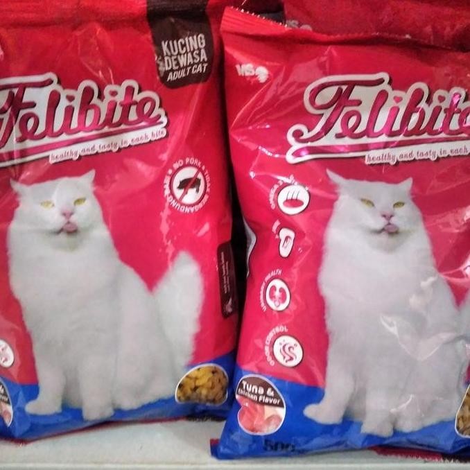TERMURAH - makanan kucing felibite ikan ekspedisi paket 5kg(10pcs)