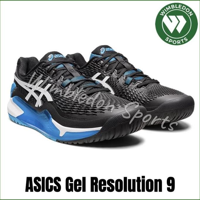Sepatu Asics Gel-Resolution 9 Black/White / Sepatu Asics Original