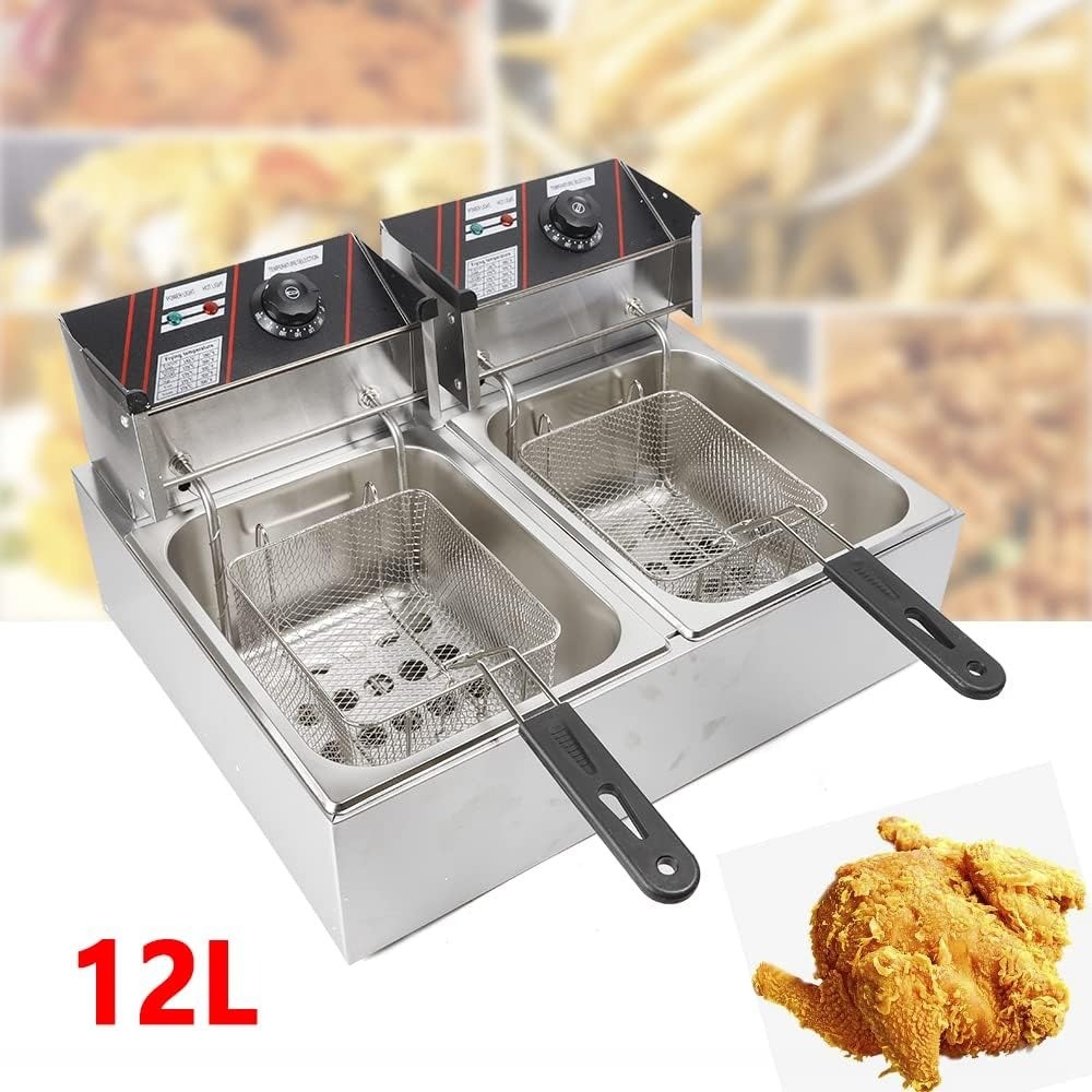 WUTANG Penggorengan Elektrik Fryers Dual Tank 5000W 12L - W-12 Original 99 Engine