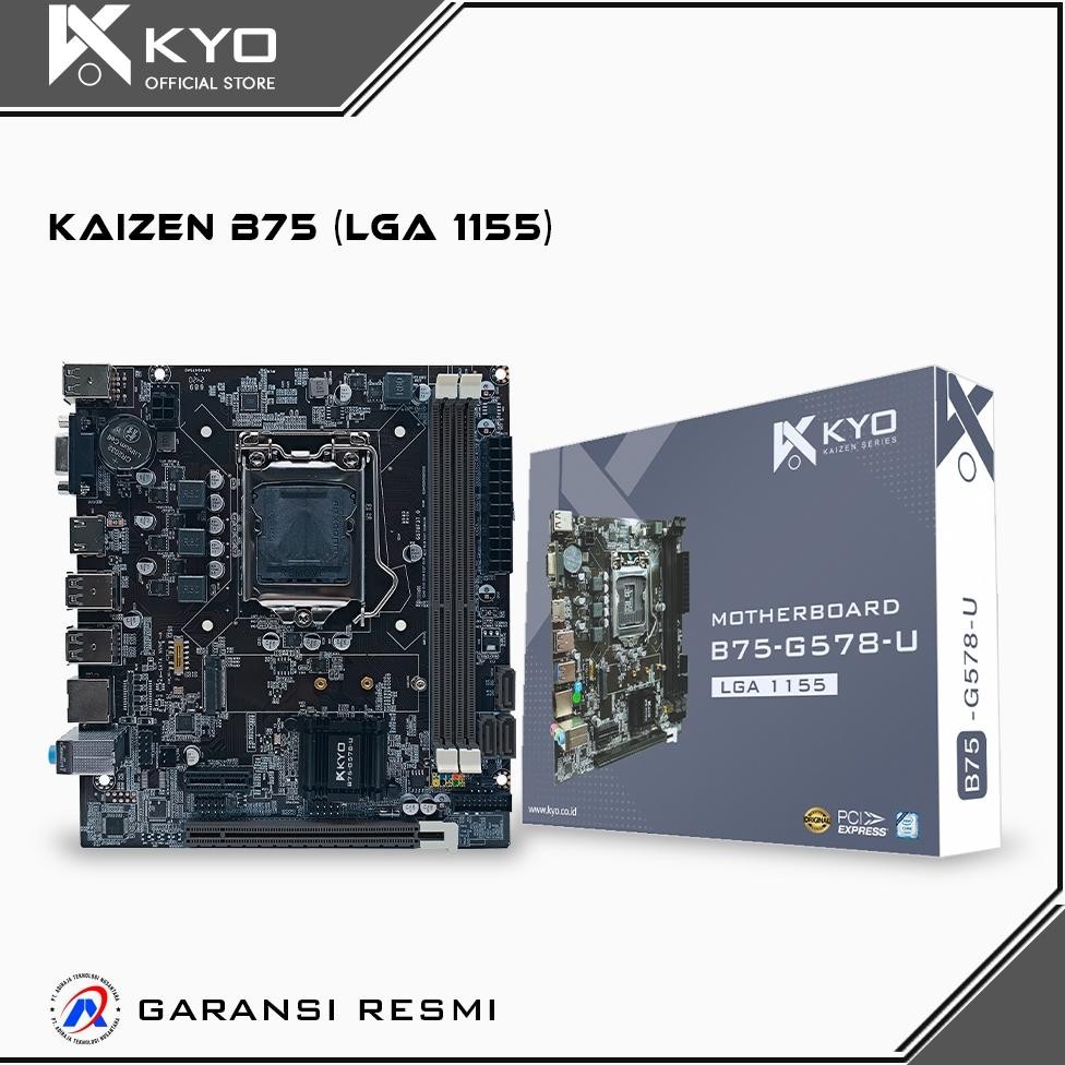 Terlaris Kyo Kaizen Motherboard B75 M.2 Nvme Lga1155 Ddr3 B75 Mobo B75