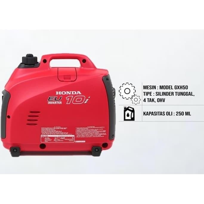 Genset Silent Bensin Honda EU 10 I 900 Watt Generator Set EU10I