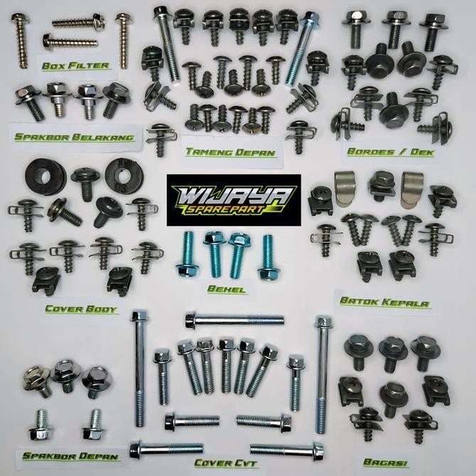 Baut Mio Sporty Full Body / COD Baut Mio Sporty Mio Smile Full Set