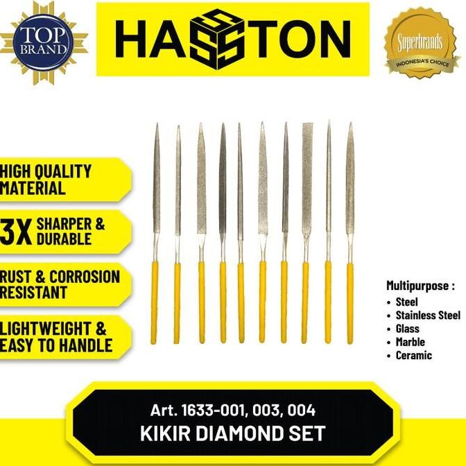 Hasston Kikir Emas Diamond File SET / Kikir Permata (1633)