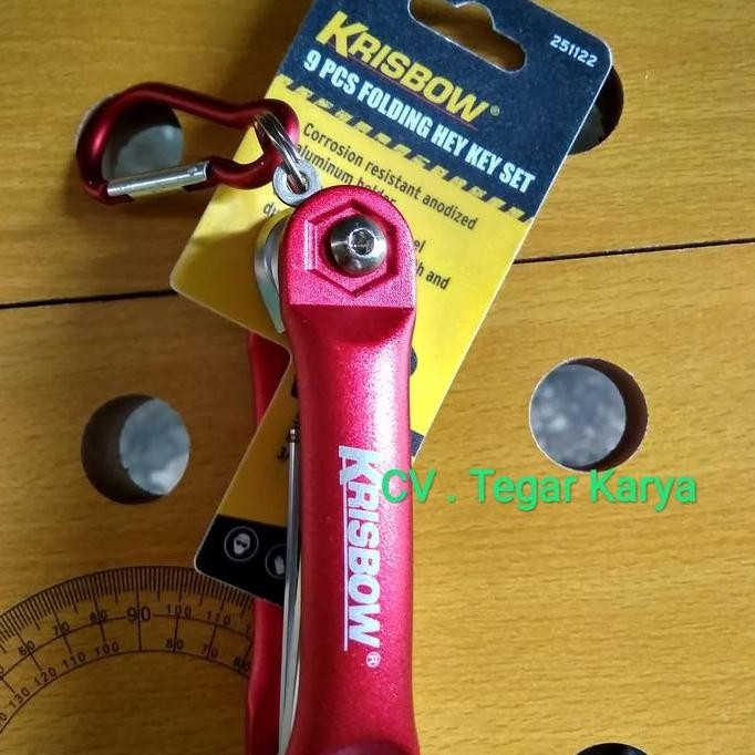 Krisbow Kunci set L lipat 9pcs