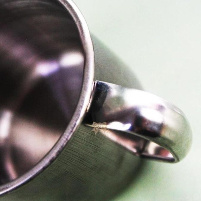 Cangkir Stainless 7 8 9 cm Gelas Besi Mini Mug Jadul Tumbler Cup Kecil Kitchenware Steel LT