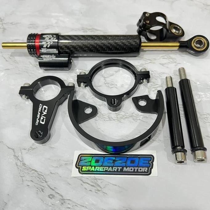 Steering Damper GSX Plus Stabilizer Matris Carbon Breket Delkevic Ori