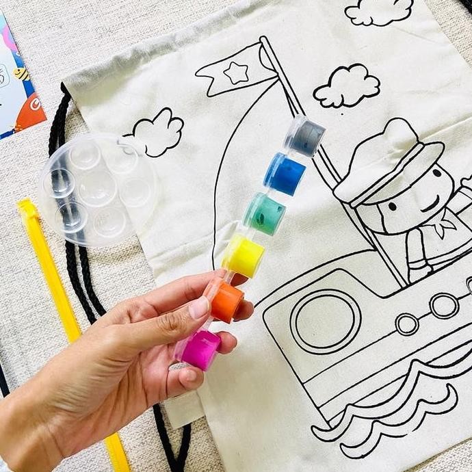 

Painting Kit String Bag - Sailor Paket Lengkap Melukis