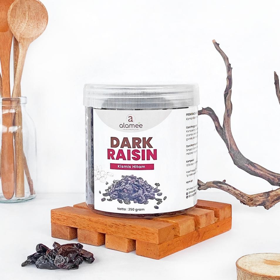 

Alamee Kismis Hitam Bla Raisin Cemilan Buah Drief Fruit Manis 250Gr