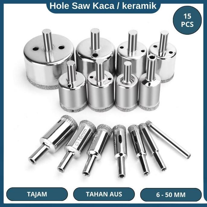 Mata Bor Pelubang Kaca Set Mata Bor Hole Untuk Kaca Keramik Akrilik