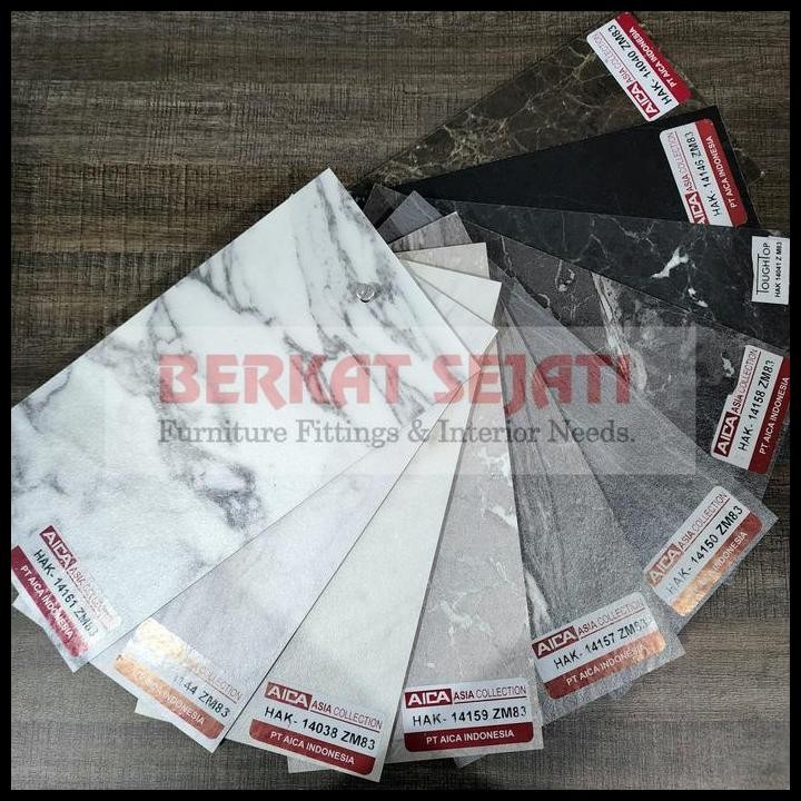 Terlaris Aica Toughtop Tough Kitchen Table Top Pengganti Marmer Granit Dapur Good Quality