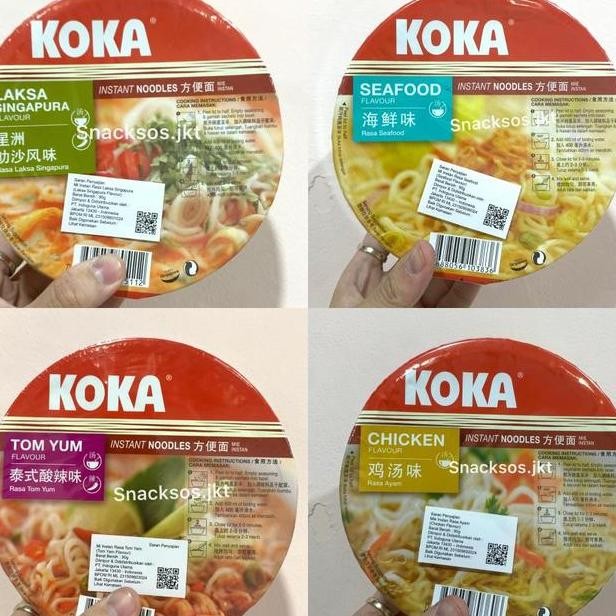 

Cup Koka Nt Noodle Chien Laksa Singapura Tom Yum Seafood