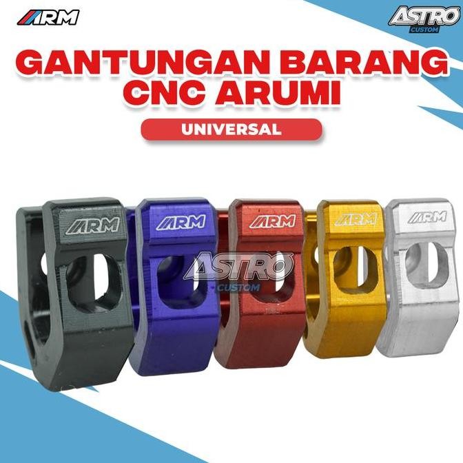 Diskon Arumi Gantungan Barang Vario 125 150 Pcx Adv 160 Nmax 155 Aerox Lexi 125 Universal Hook Full 