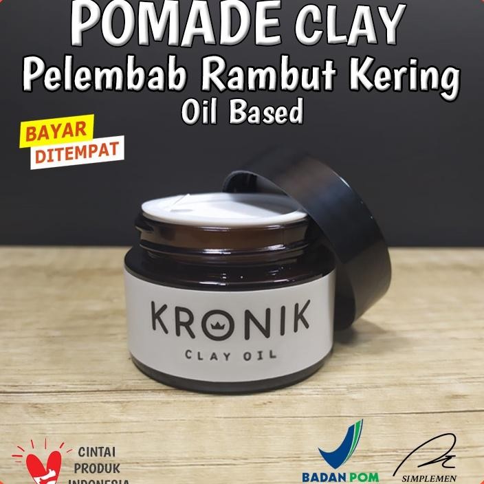Pomade Pelembab Rambut Kering Minyak Rambut Clay Oil Based Bubblegum Kronik