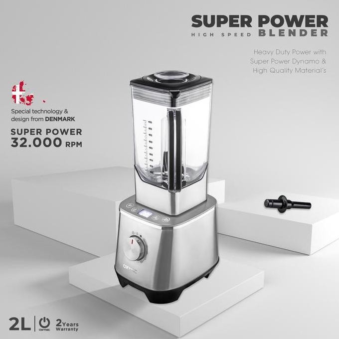 OXYNIC Super Power Blender Heavy Duty Touchscreen 2 Liter 32.000 RPM Terlaris