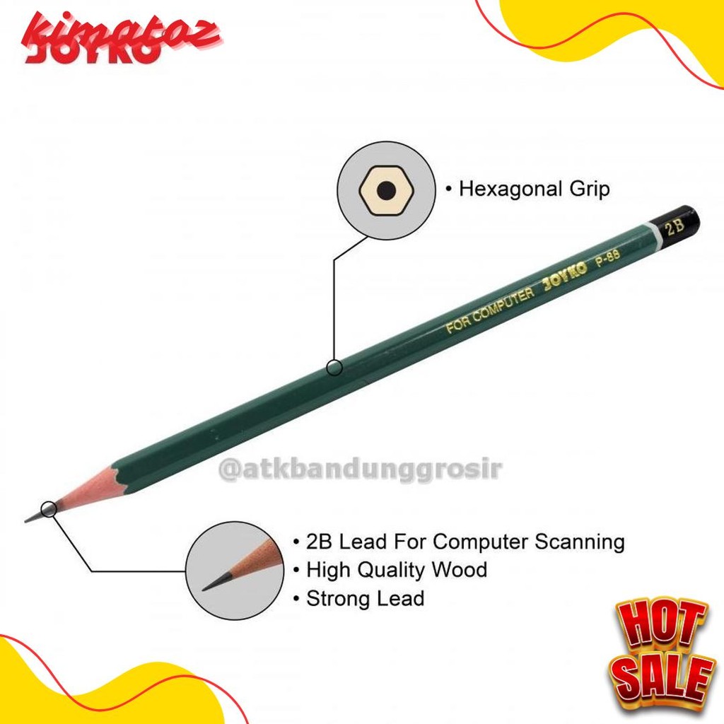 

Pensil Joyko P 88 2B Pensil Ujian Hexagonal - 1 Pack Flash Sale! Diskon Hingga 70%