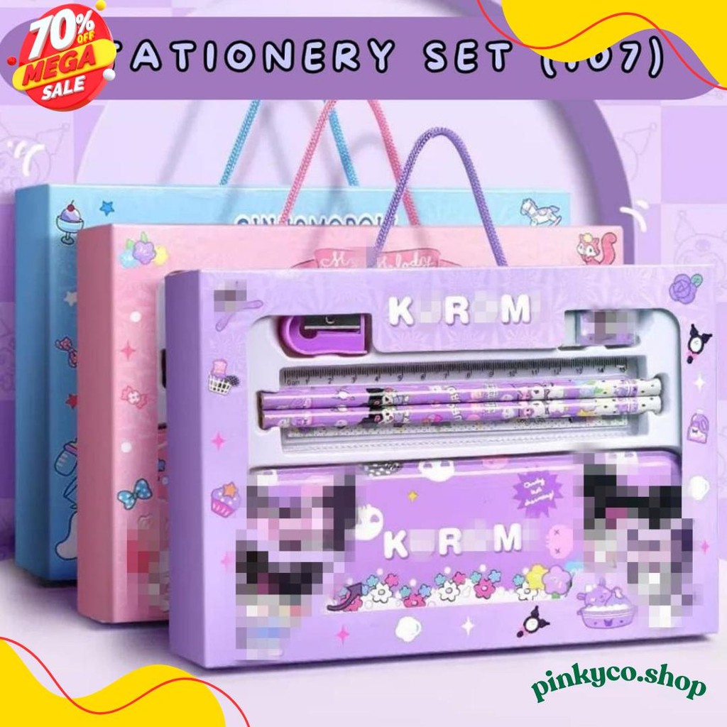 

[Atk] Stationery Set Paket Alat Tulis Anak Karakter Kartun Lucu Diskon Setengah Harga