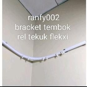 SPESIAL DISKON Rel gorden Lengkung roller gordyn siku fleksible  batang gorden elastis rel tekuk pan