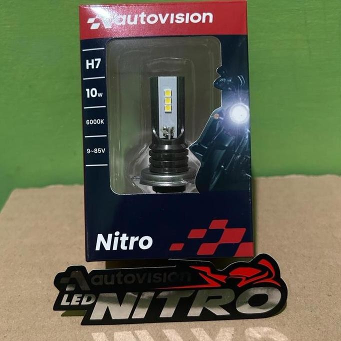 Lampu depan motor LED Autovision H7 Ninja 250 R25