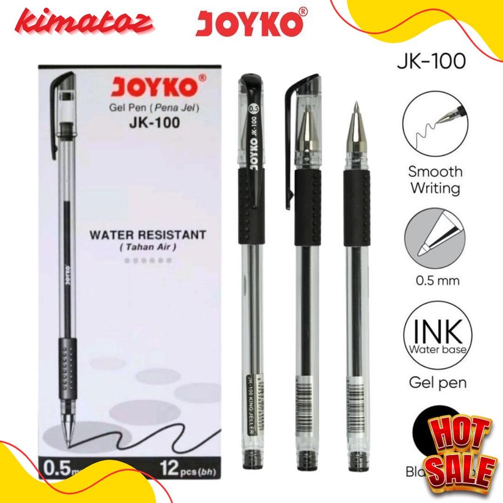 

Pulpen Gel Joyko Tahan Air 0.5M Jk - 100 ( 1 Pack Isi 12 Pcs) Flash Sale! Diskon Hingga 70%